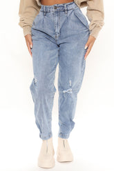 No Gap High Rise Balloon Jeans - Light Wash Ins Street